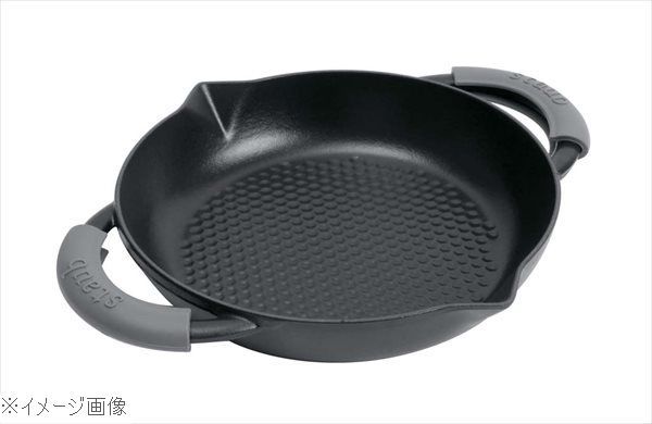 新品】ストウブ ニダベイユ ホルダー付フライパン 28cm ブラック