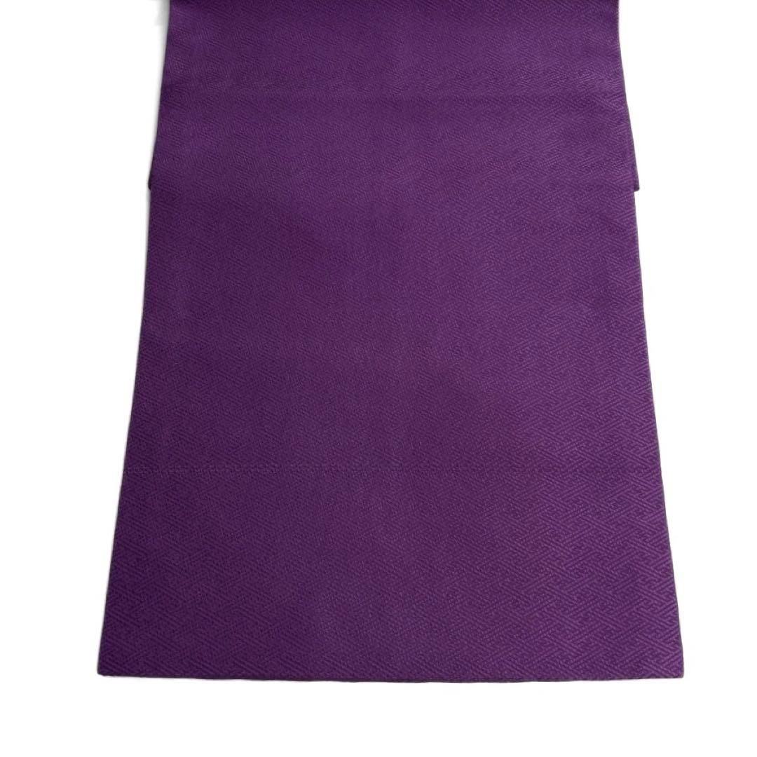 未着用 名古屋帯 唐花 唐草 紗綾形地紋 パープル 着物 094b d - メルカリ