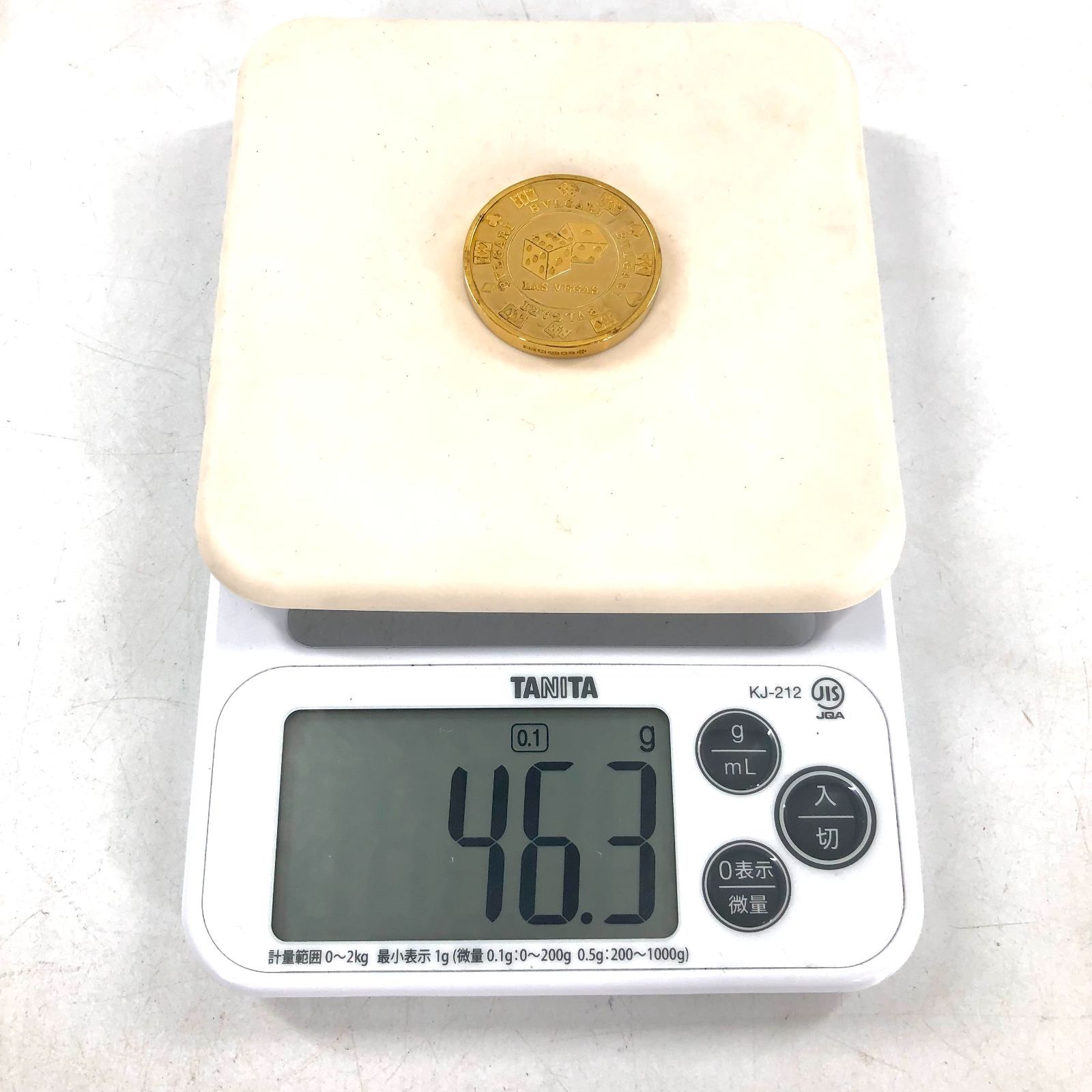 BVLGARI ブルガリ カジノコイン ラスベガス限定 ゴールドメダル SILVER