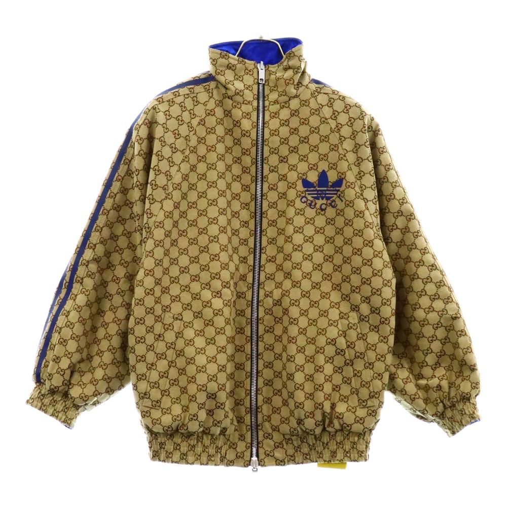 GUCCI (グッチ) ×adidas アディダス GGキャンバスリバーシブル ジップ