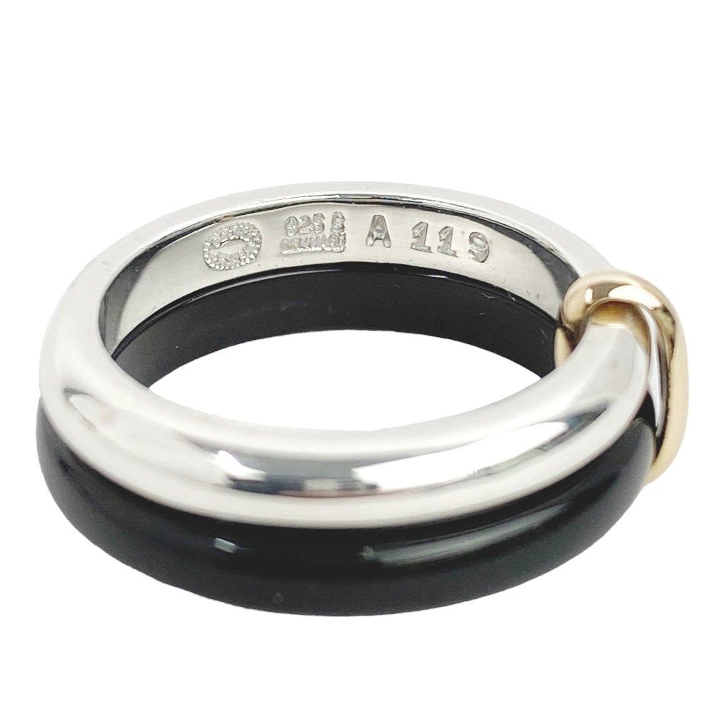 質流れ ジョージ・ジェンセン オニキス リング 約15.5号 GEORG JENSEN