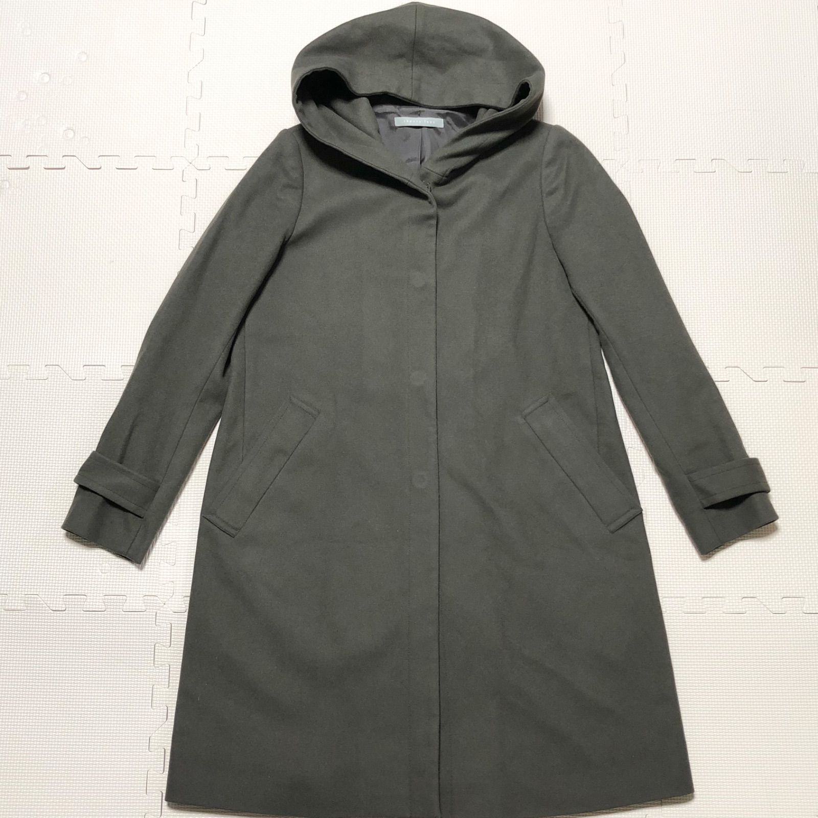 □極美品□theory luxe セオリーリュクス ウールロングコート size38(M