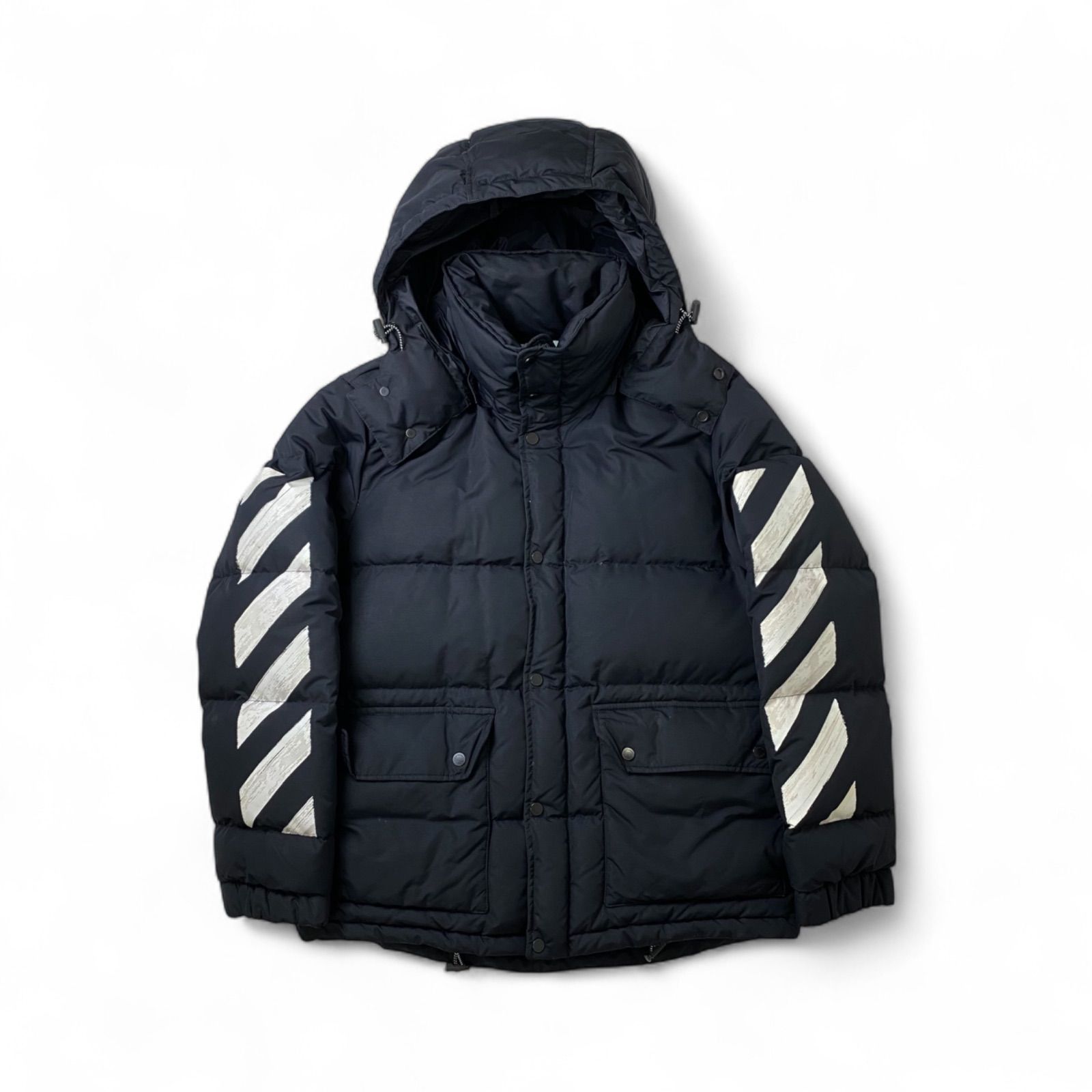 OFF-WHITE オフ ホワイト ダイアゴナルブラッシュダウンジャケット
