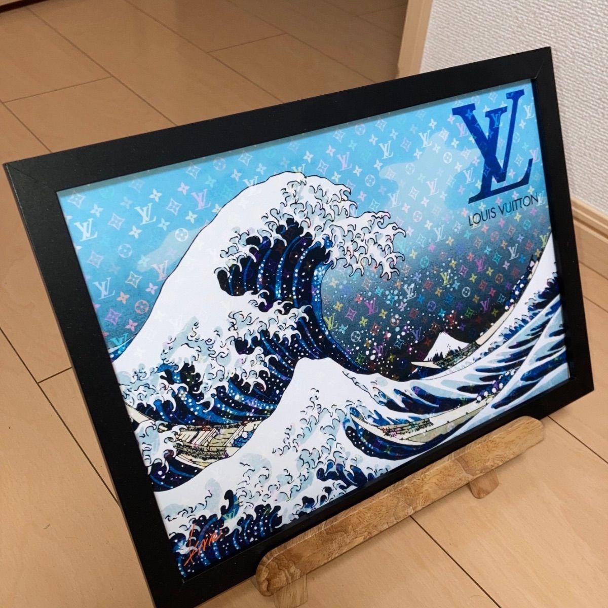 LOUISVUITTON type☆オマージュアートインテリアポスター.#221☆ルイ