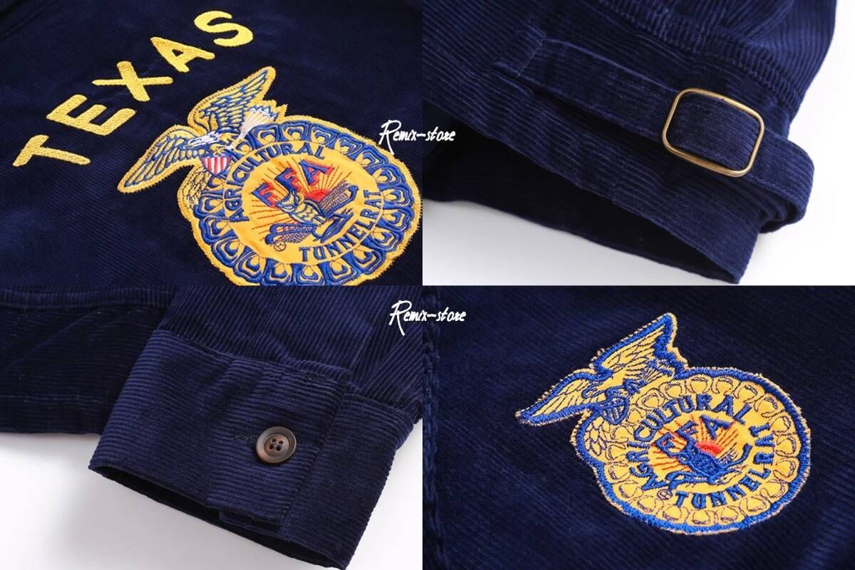 ☆オールドファン アメリカン 復刻 FFA 刺繍コーデュロイ バーン