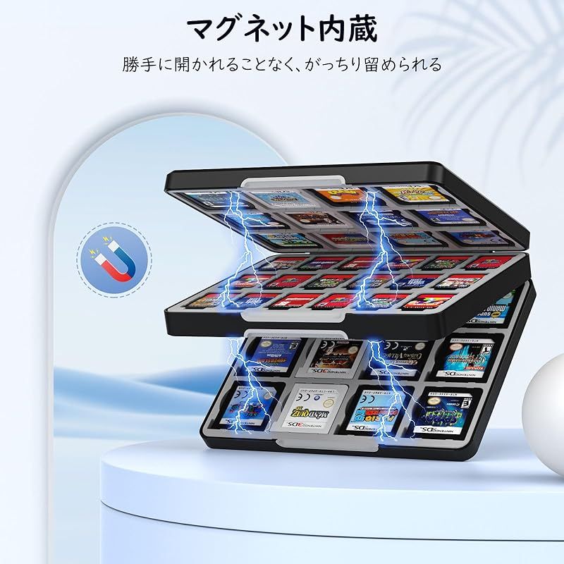 新着商品】Switch ソフトケース Switchソフト60枚/3DSソフト24枚