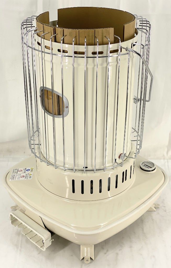 送料無料◇コロナ 2014年 石油ストーブ 円筒形 ホワイト 安全