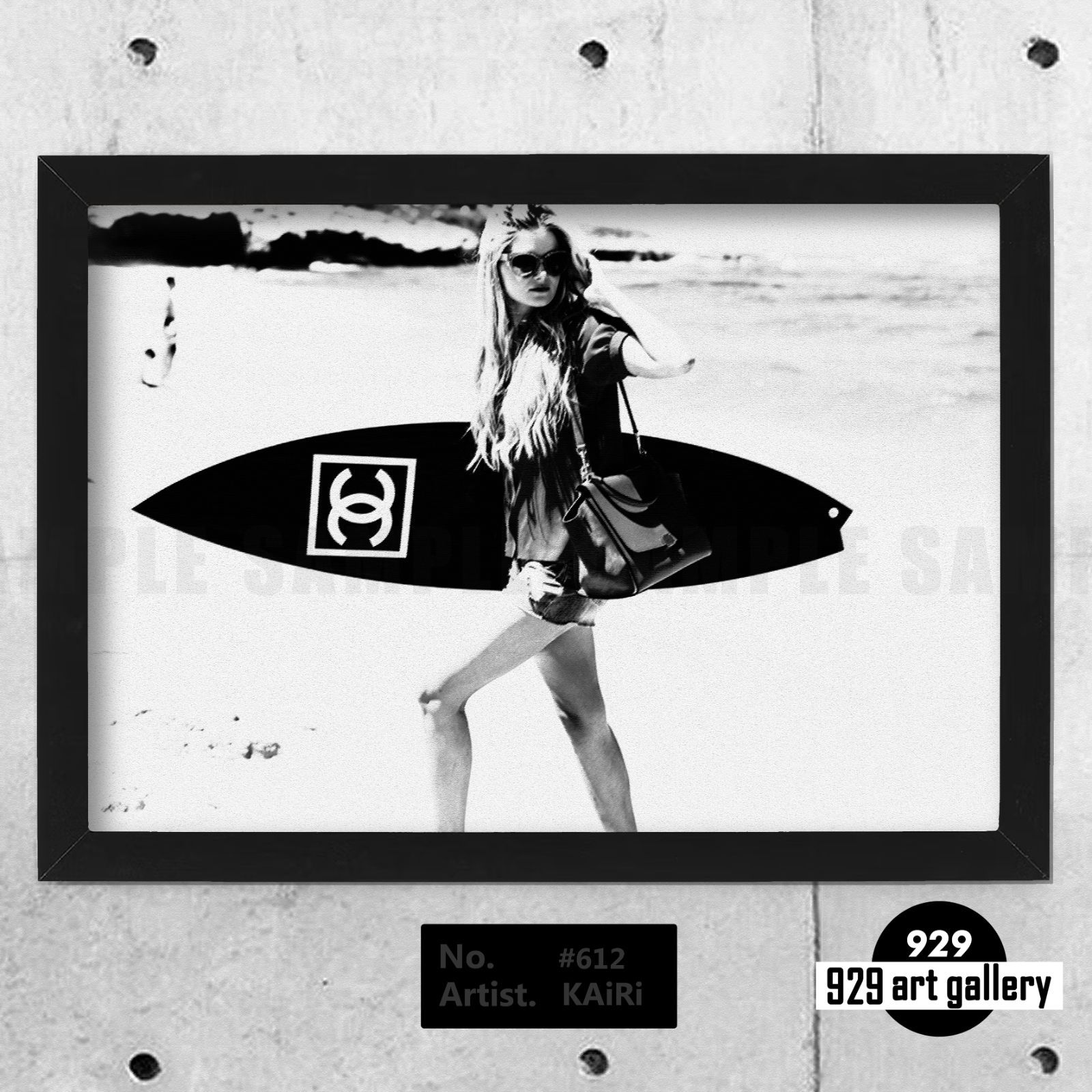 CHANEL type☆A4額装済オマージュアートインテリアポスター#612