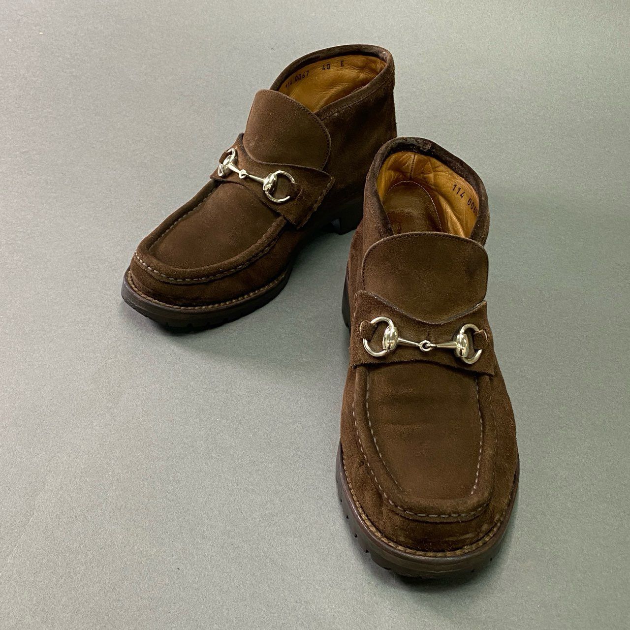 3c3 GUCCI グッチ ホースビット チャッカブーツ ショートブーツ