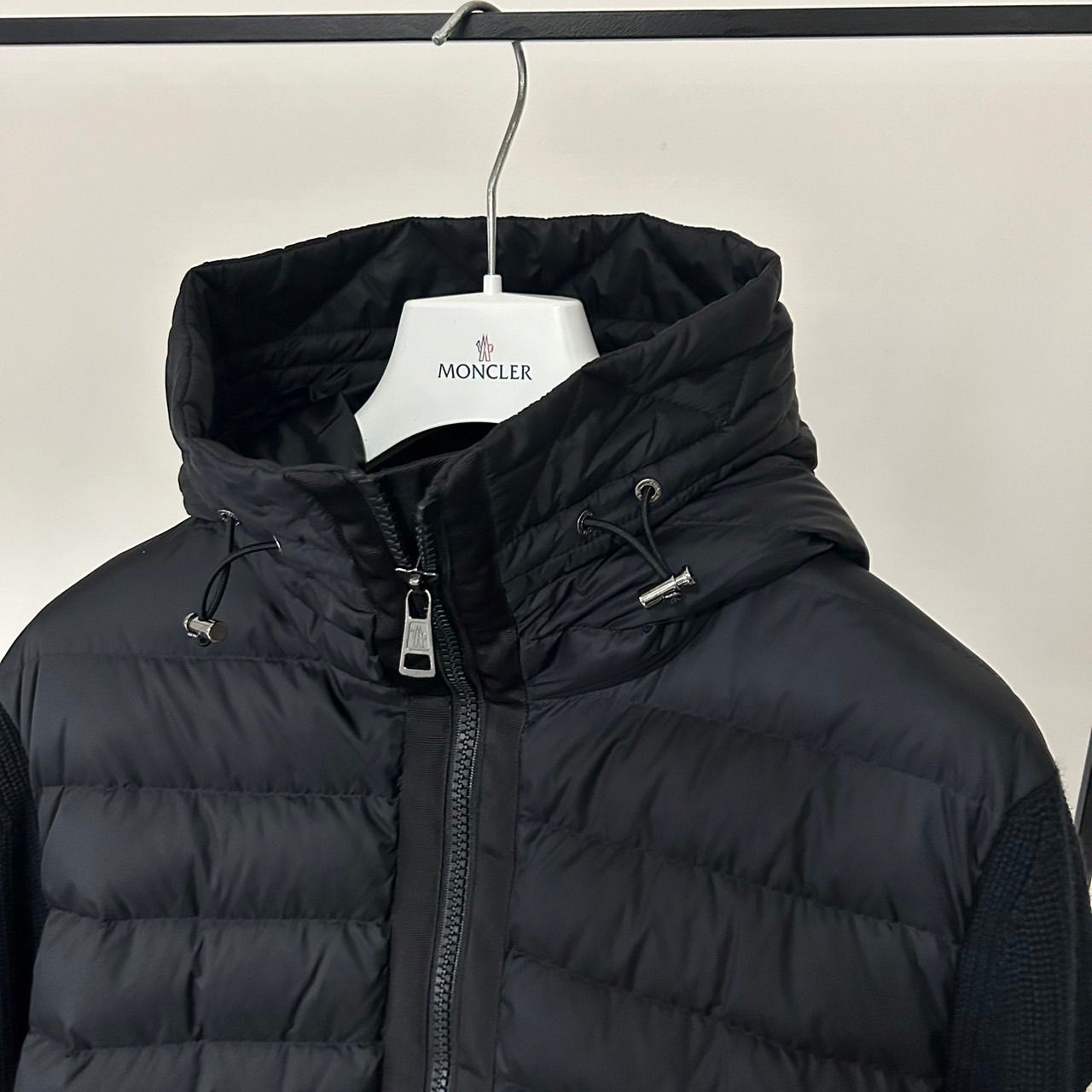モンクレール☆MONCLER☆定番ハイブリッドダウンニット☆ブラック