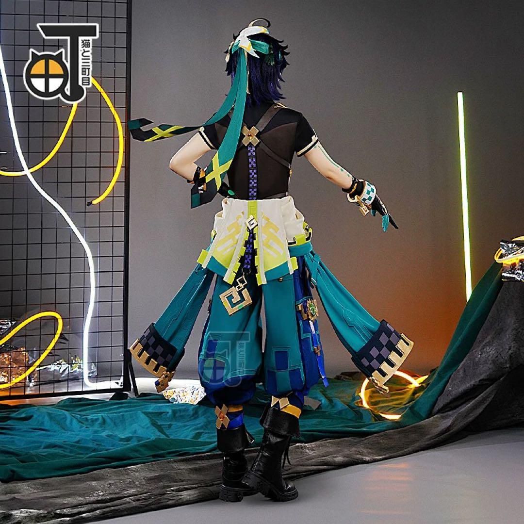 新品 猫と三丁目 原神 キィニチ コスプレ衣装※ウィッグ 靴追加可