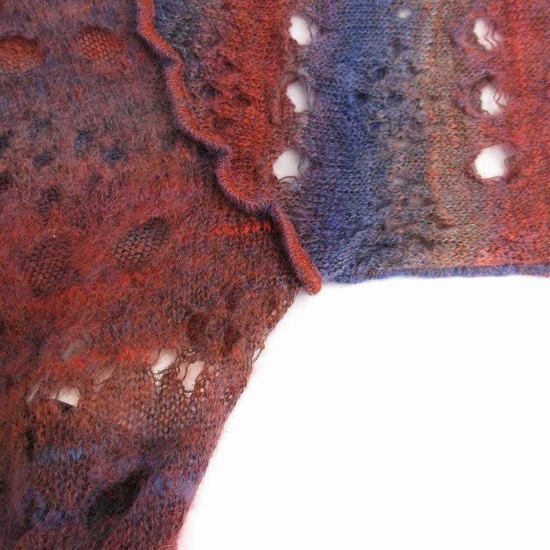 PERVERZE パーバーズ Wmns Holey Pattern Mohair Knit Cardigan