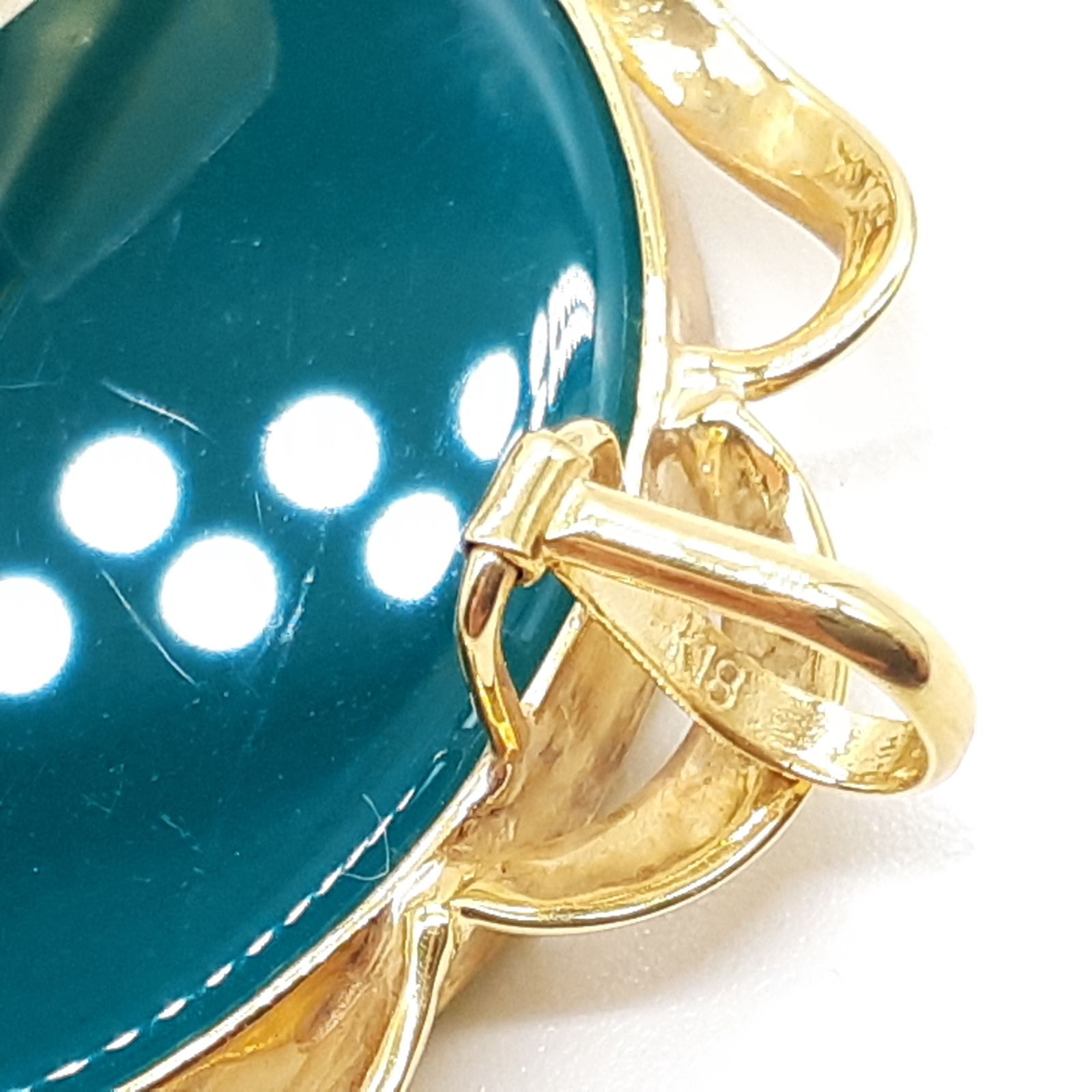 カメオ ブローチ ペンダントトップ ストーン K18 F.W.Klein - メルカリ