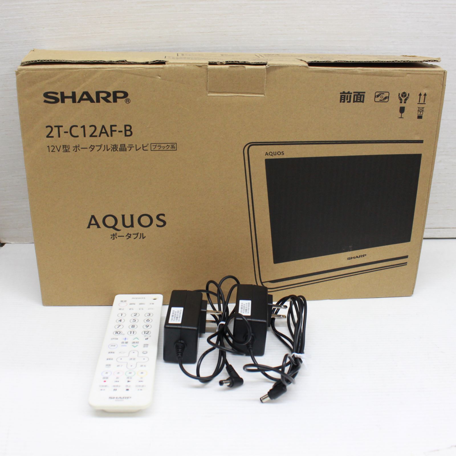 ☆639 SHARP AQUOS ポータブル液晶カラーテレビ 2T-C12AF - メルカリ
