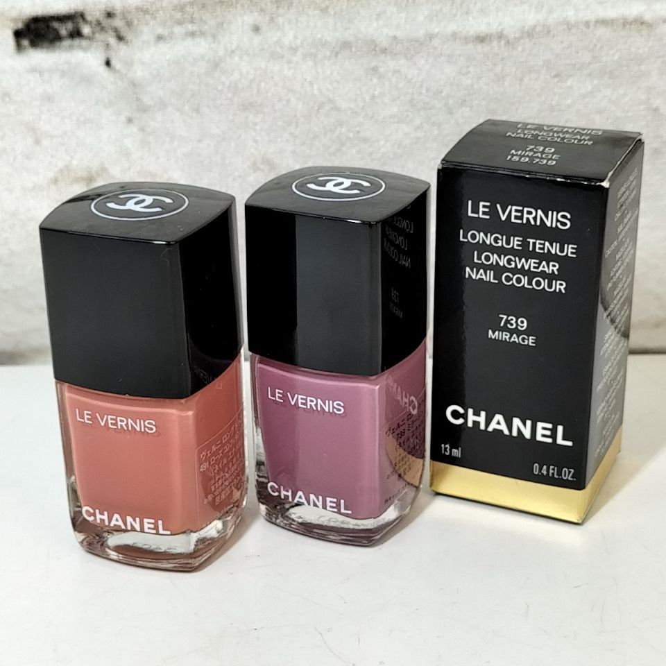 A 53 【 CHANEL 】 13ml×2 LE VERNIS LONGUE TENUE シャネル ヴェルニ