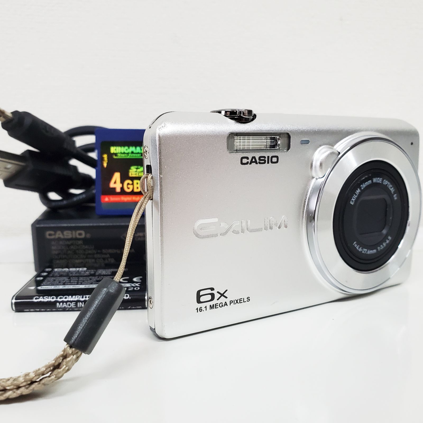 美品 SDカード4GBをおまけ♪ 通電・基本動作確認 カシオ CASIO EXILIM
