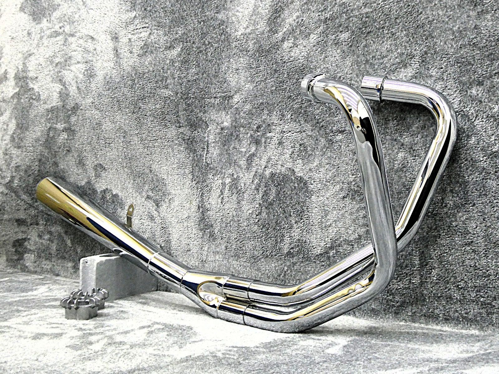 ホーク2 クロス メガホン マフラー TN鉄 メッキ CB250T CB400T - メルカリ