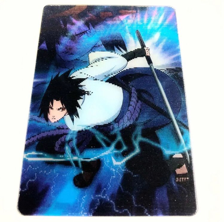 NARUTO うちはサスケ 千鳥流し プラスチックカード グミ 宿命の再会