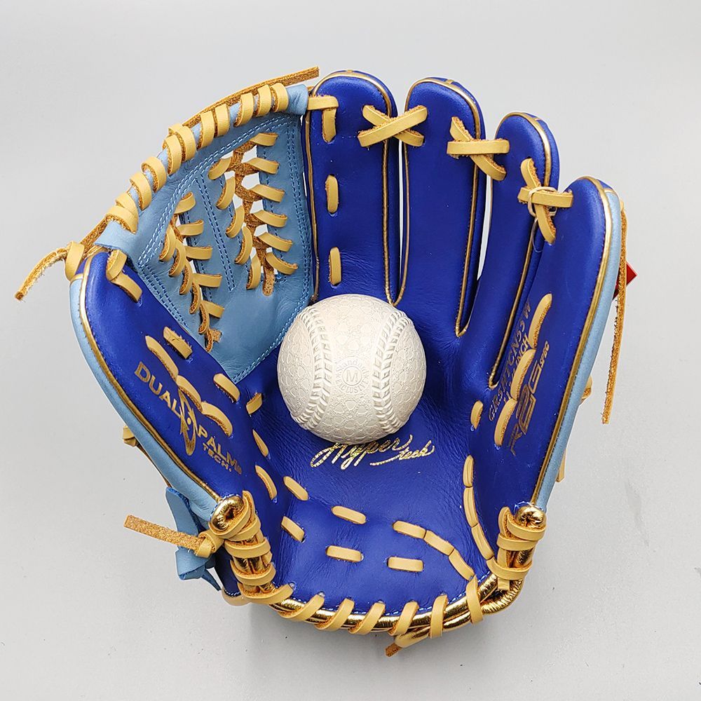 Rawlings 軟式用グローブ ベージュ/青 Rawlings 軟式グローブ 特別仕様