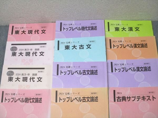 河合塾 東京大学 東大/トップレベル現代文/古文/漢文論述等 国語