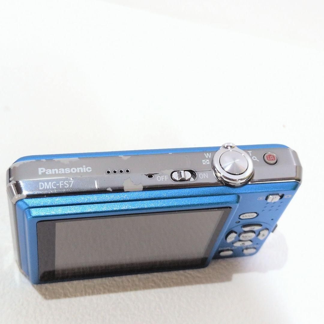 Panasonic LUMIX DMC-FS7 デジカメ ブルー 青 - メルカリ