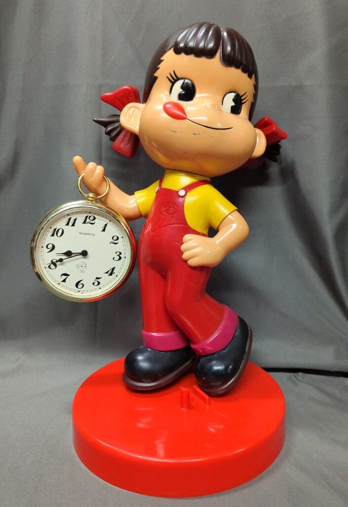 不二家 ペコちゃん ウォッチングペコちゃん 懐中時計 人形 フィギュア