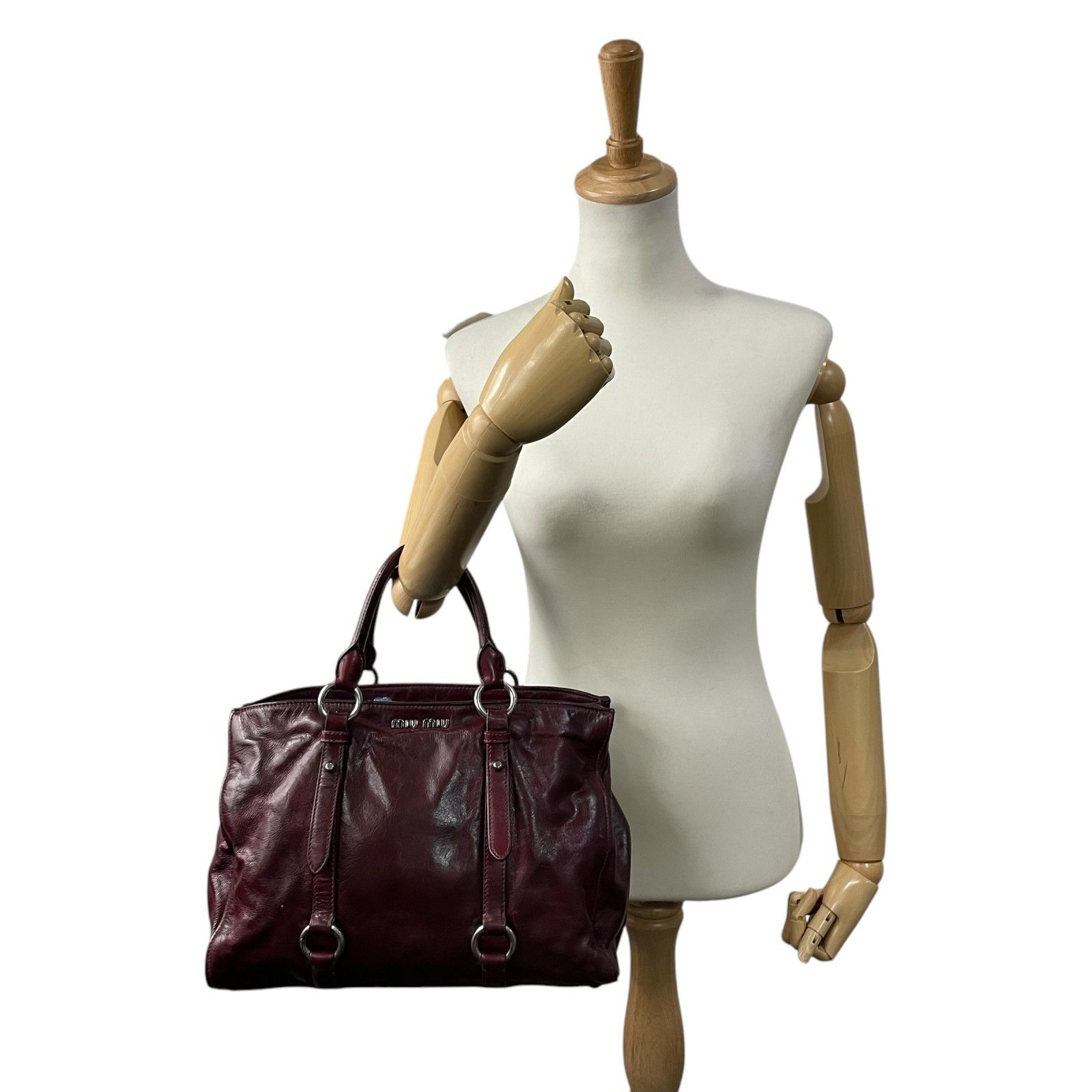 美品 希少カラー MIUMIU ミュウミュウ ハンドバッグ ショルダーバッグ