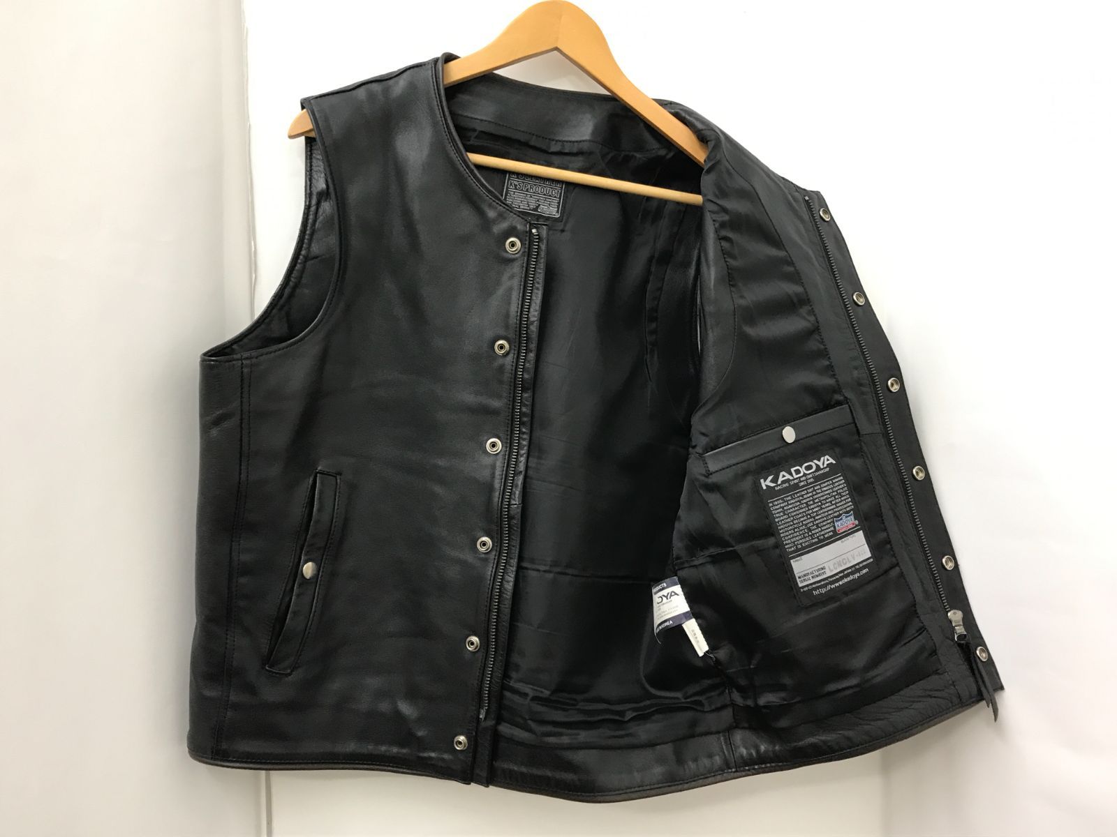 ◇KADOYA カドヤ K'S LEAYHER レザーベスト ブラック(RE0144)◇ - メルカリ