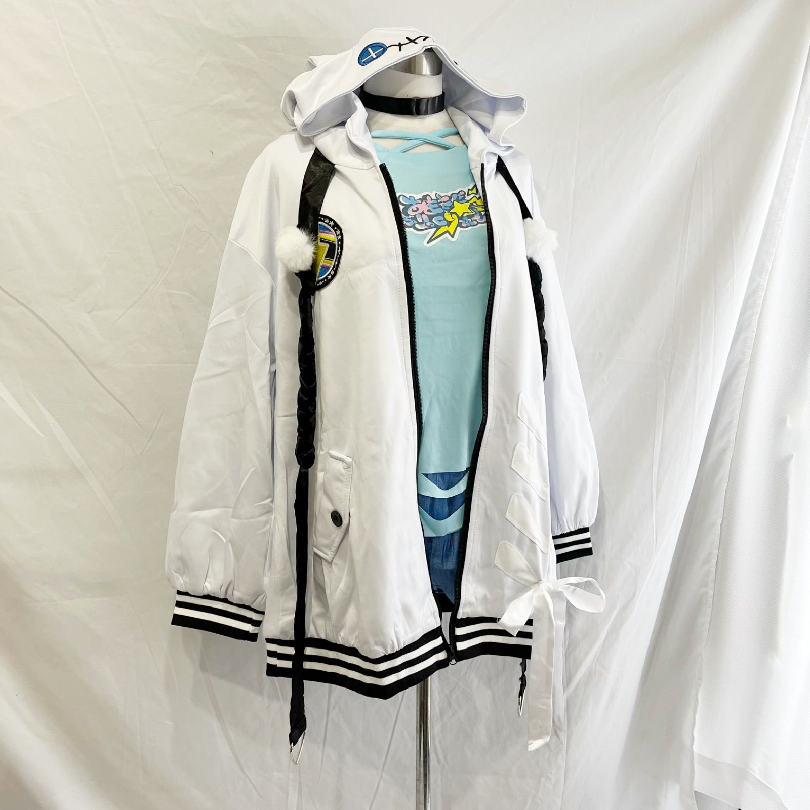 新品 水宮枢 ホロライブ コスプレ 衣装 Mサイズ ウィッグ付き すう