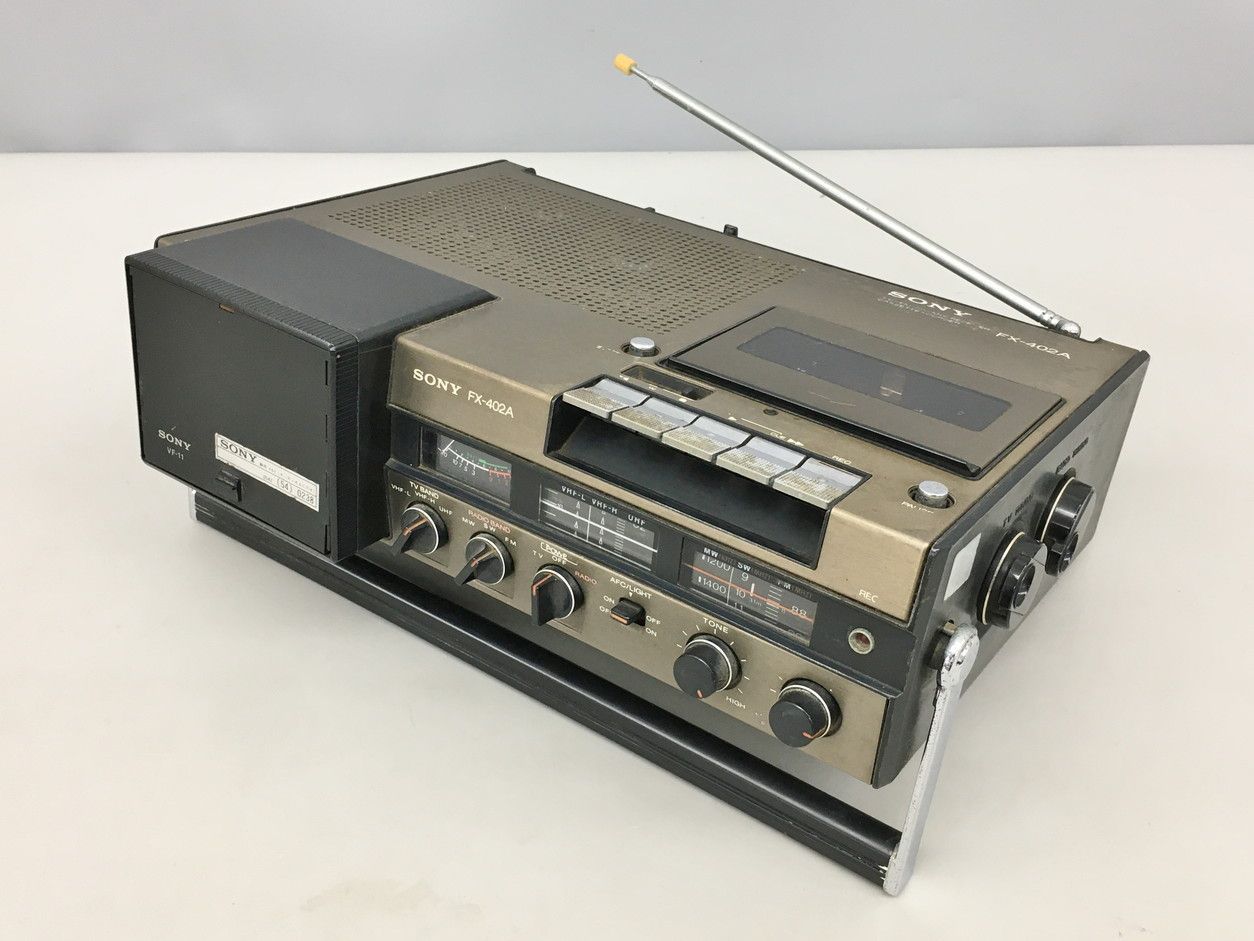 TVラジオカセットレコーダー FX-402A ソニー SONY 長期保管現状品