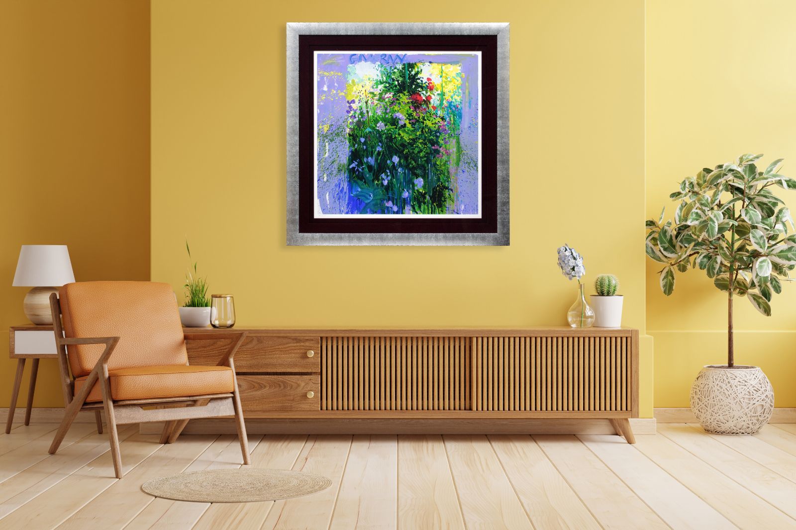 トレンツ・リャド 「ジヴェルニーの若枝」 シルクスクリーン 版画 絵画