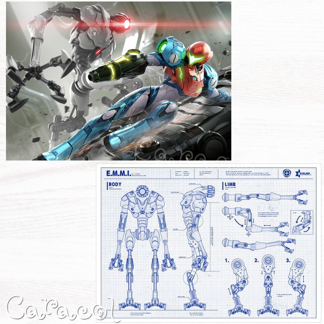 八つ折り】メトロイド ドレッド B2ポスター4種セット ／ 任天堂グッズ