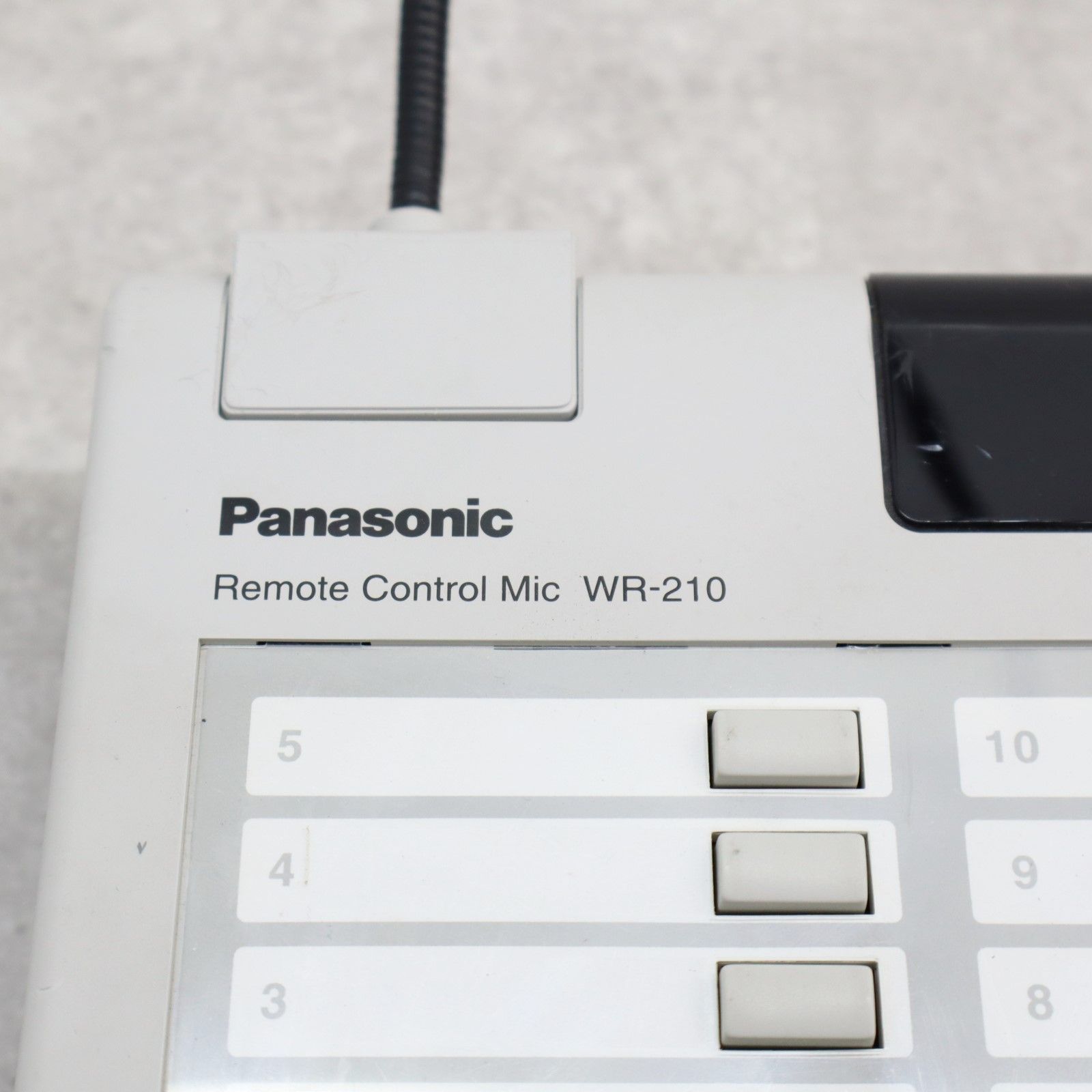 ◎放送用 マイク ｜リモコンマイク 増設ユニット｜Panasonic WR-210A