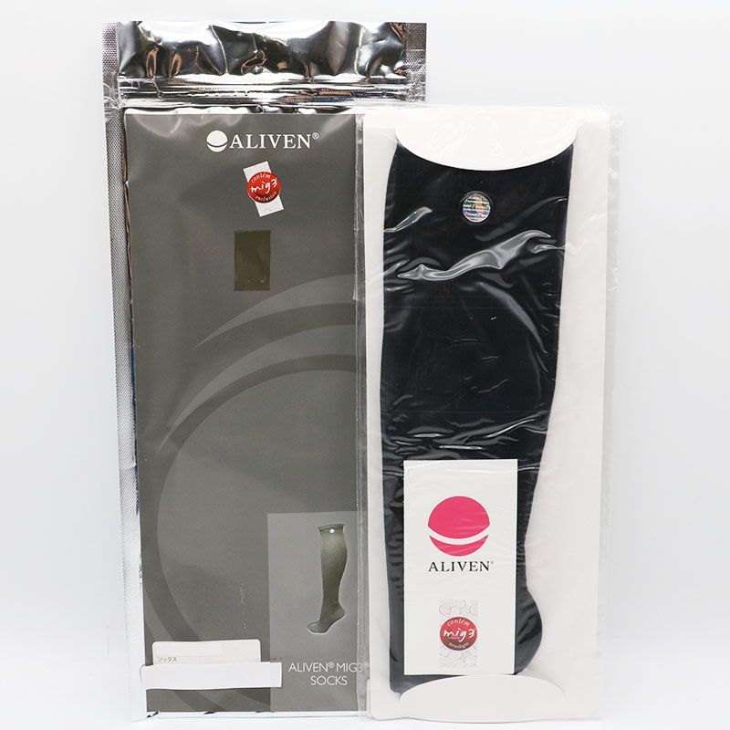 未使用 インヴェル invel ソックス ブラック ALIVEN mig3 SOCKS 3/4
