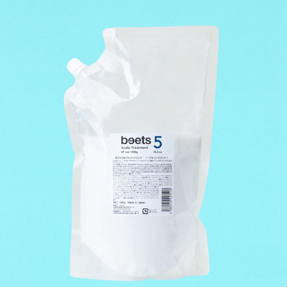 最安値挑戦】beets 5 スキャルプトリートメント 詰め替え 1000g サロン