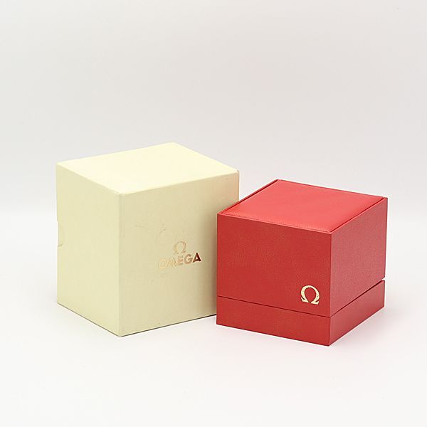 オメガ アンティーク 空箱/BOX 腕時計用 レッドカラー レディース