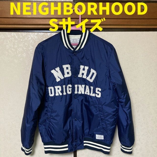 NEIGHBORHOOD ネイバーフッド スタジャン ネイビー メンズ Sサイズ