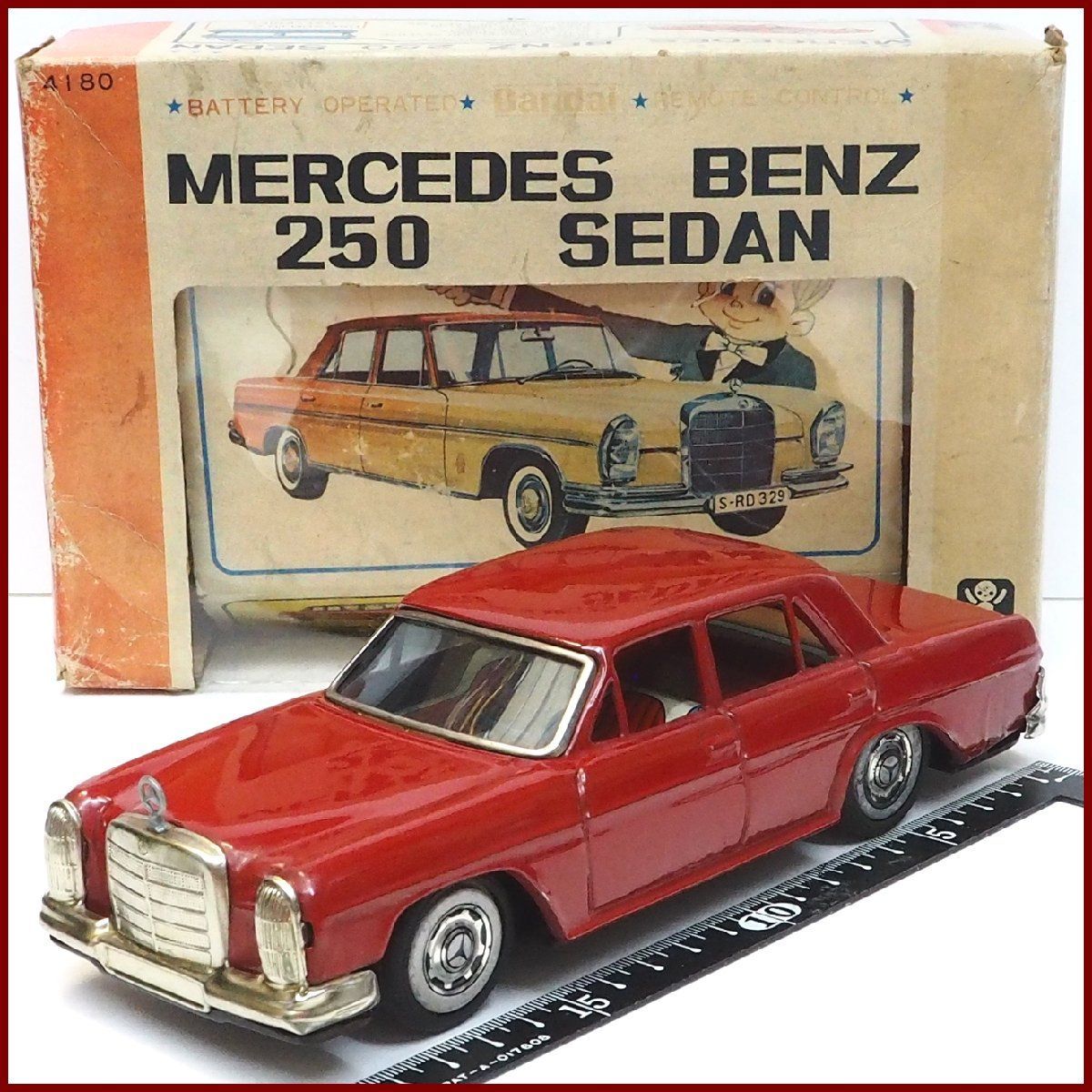 旧バンダイ【Mercedes Benz 250メルセデス ベンツ 赤 リモコン欠