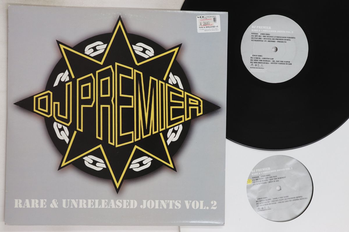英2LP Dj Premier Rare & Unreleased Joints Vol. 2 DJPREMIERVOL02