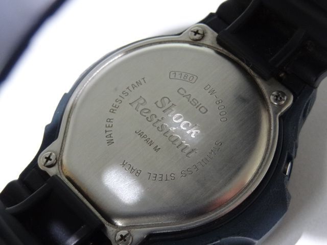 79.カシオ 腕時計 G-SHOCK DW-8000 バッファロー ライト 中古【併売品