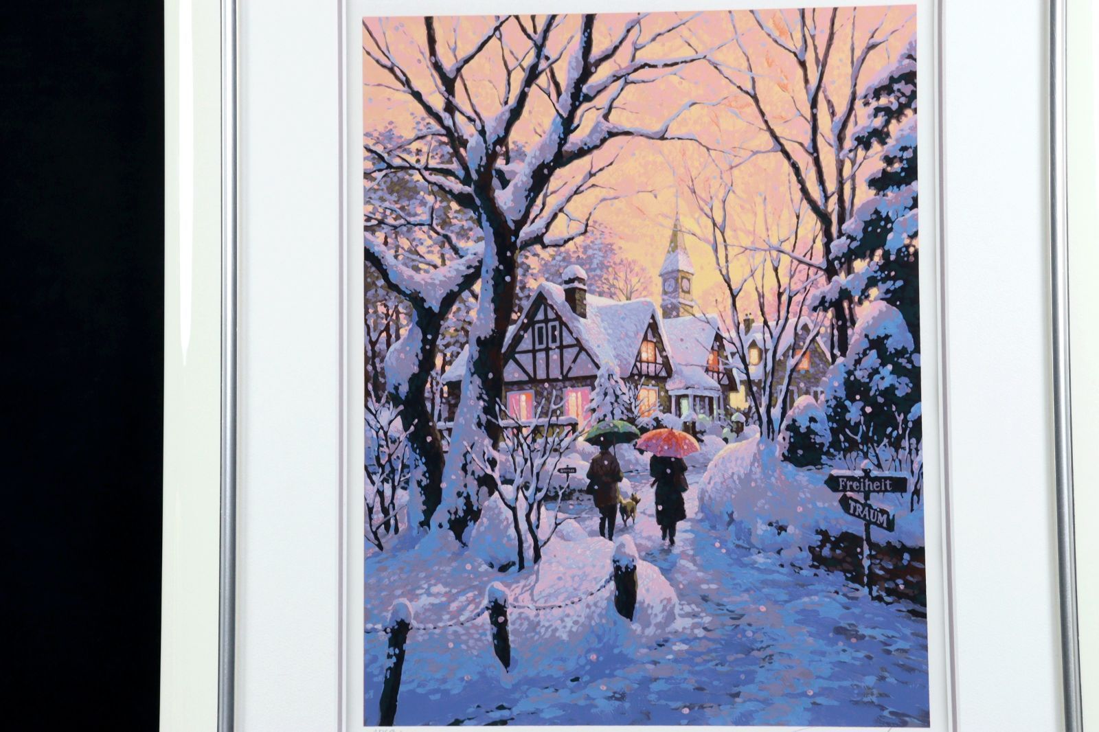 笹倉鉄平 「パープルスノー」 シルクスクリーン AP 63/70 直筆サイン