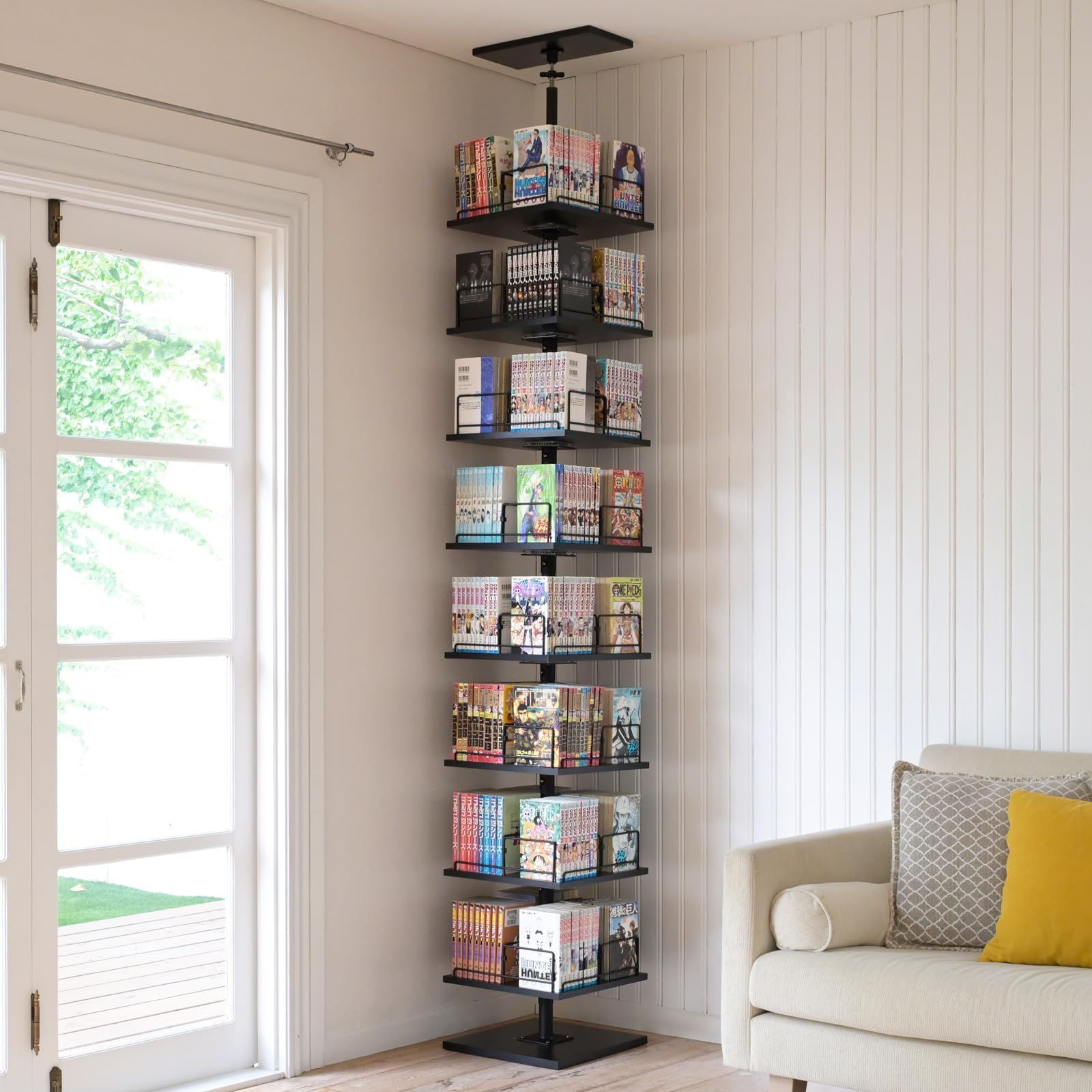 RTKH-3434(BK/MBK) ブラック/マットブラック 組立品 ブックシェルフ 幅