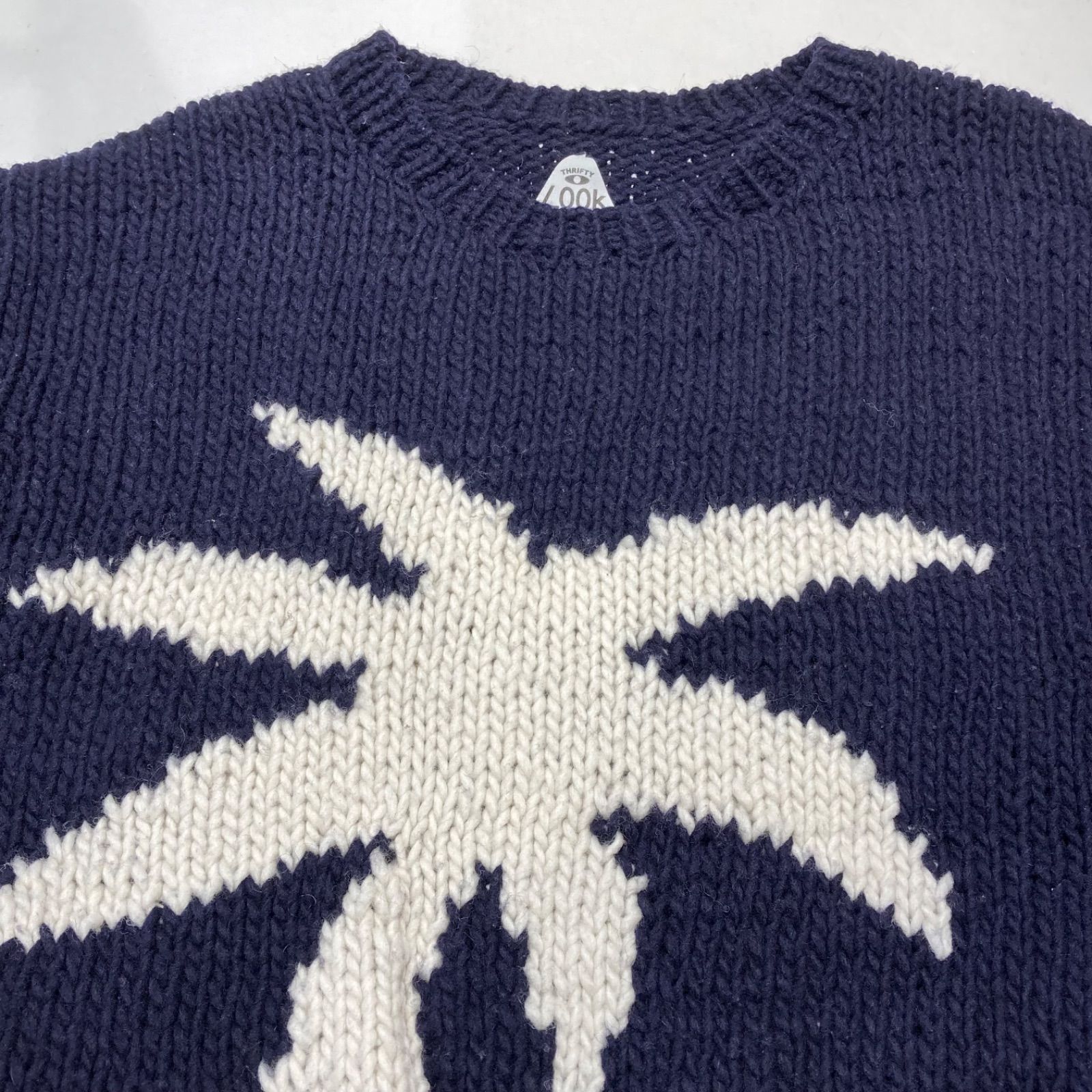 THRIFTY LOOK スリフティールック ペルー バンドニット ネイビー