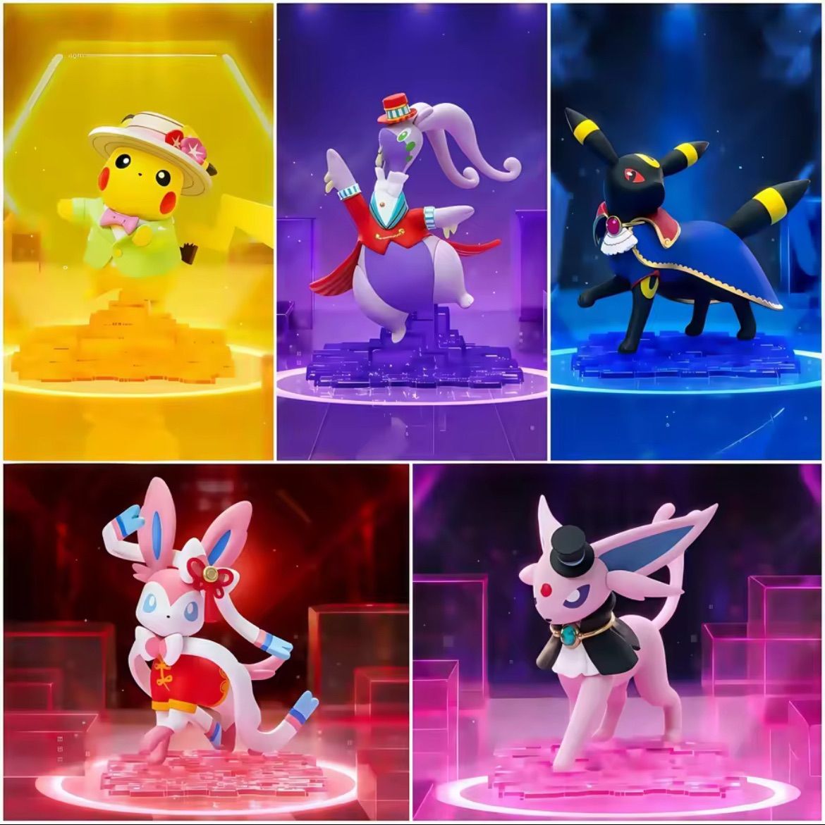 即納】5種類 Funism ポケモンUNITE ピカチュウ ニンフィア ブラッキー
