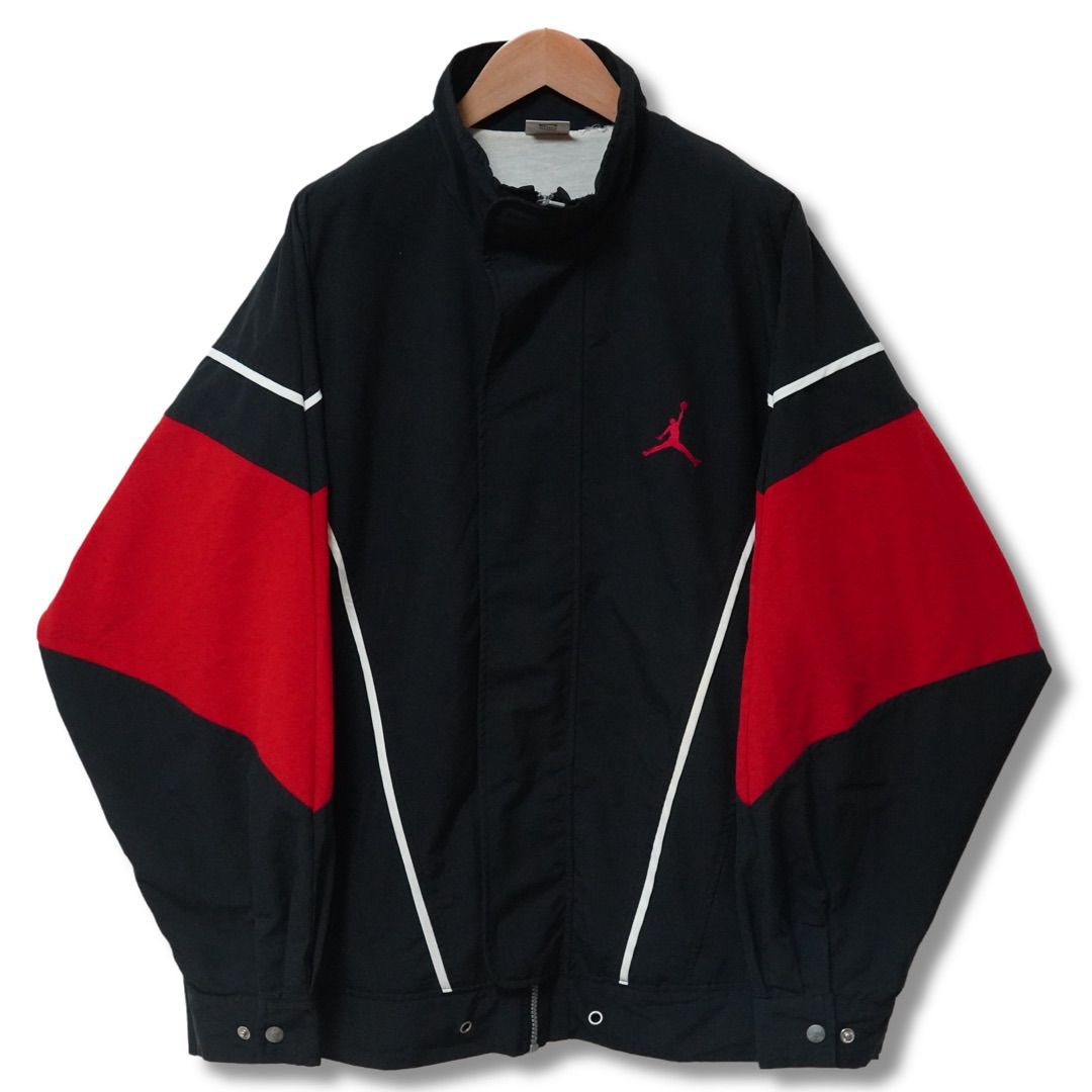 90s エアジョーダン ナイロンジャケット XL相当 ブラック ナイキ NIKE