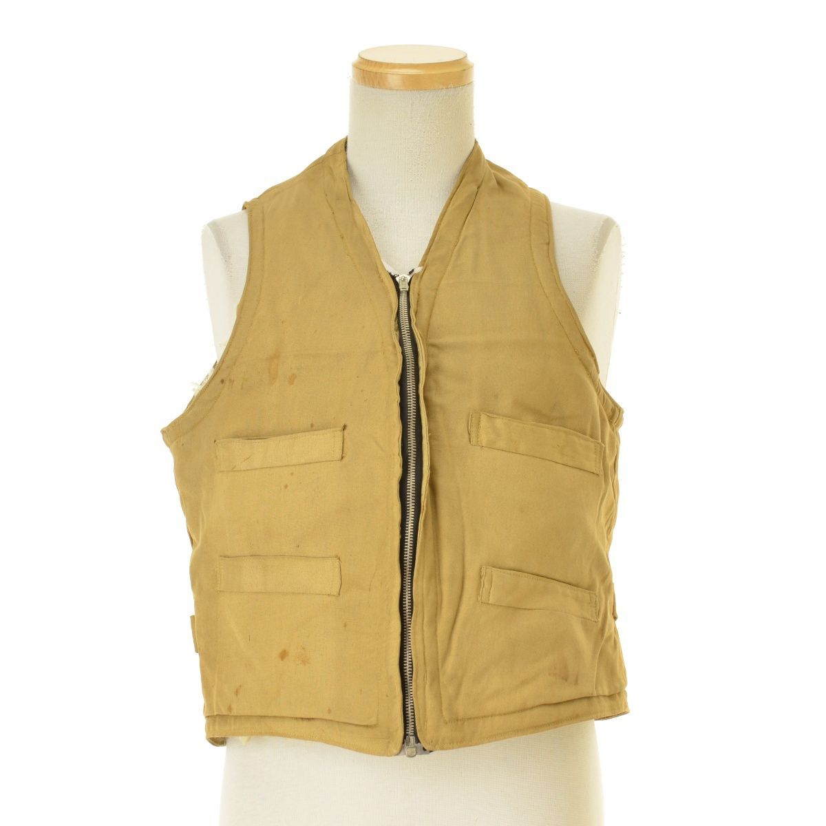 VINTAGE】40s～ キャンバスムートンベスト - メルカリ