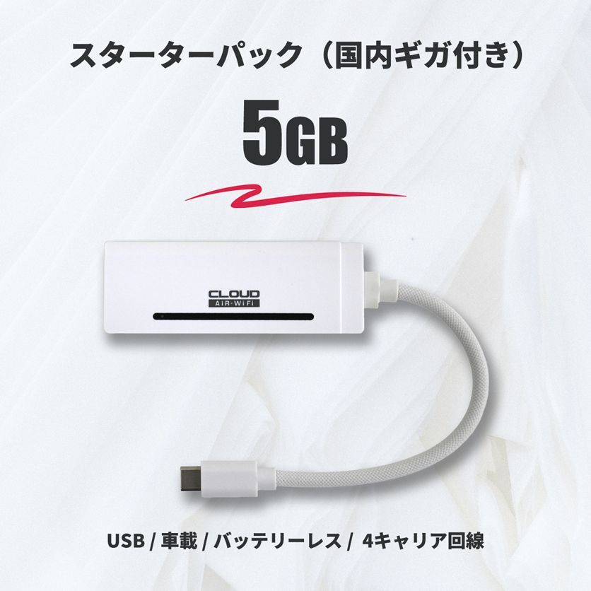 USB / 車載 / バッテリーレス・スターターパック（HUNDRED Wi-Fi