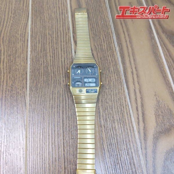CITIZEN ANA-DIGI TEMP シチズン アナデジテンプ 腕時計 ゴールド 8989