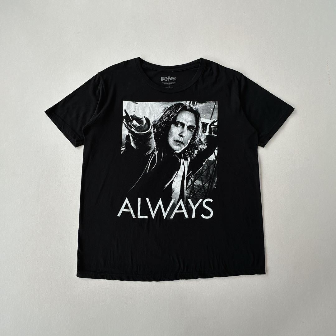 ハリーポッター スネイプ先生 プリントTシャツ ブラック 00s XLsize