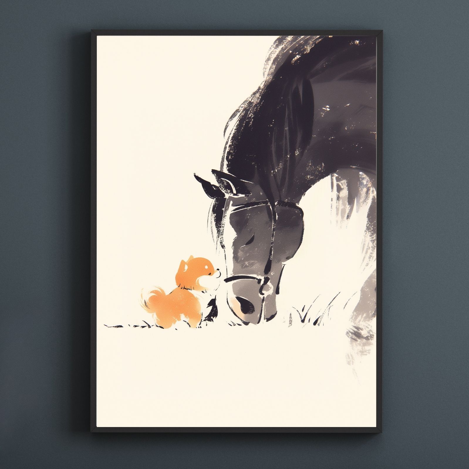 福寿（2026年） - ポメラニアン犬 No.2】ジークレー版画＊名入れOK